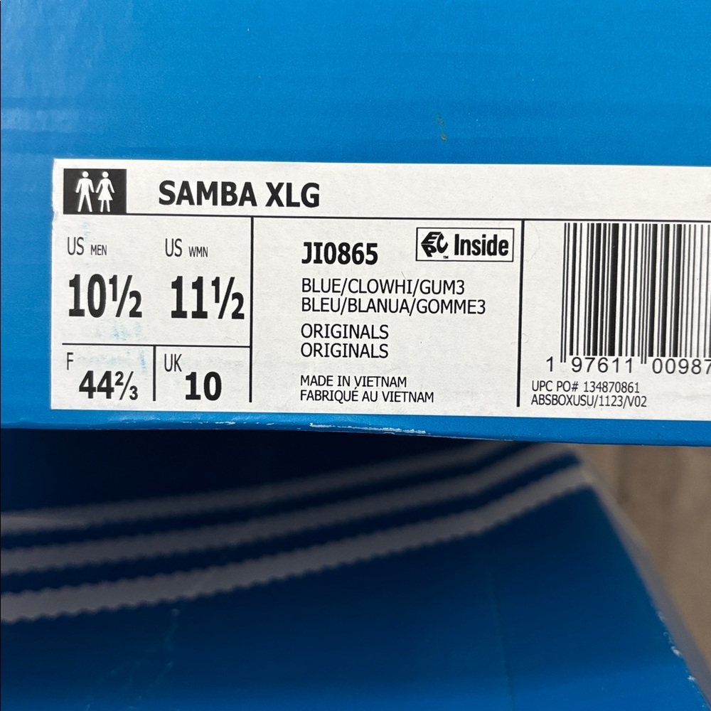 Adidas Samba XLG JI0865 Royal Blue Sneakers Men’s Sizes Paris Olympics - Picture 10 of 11